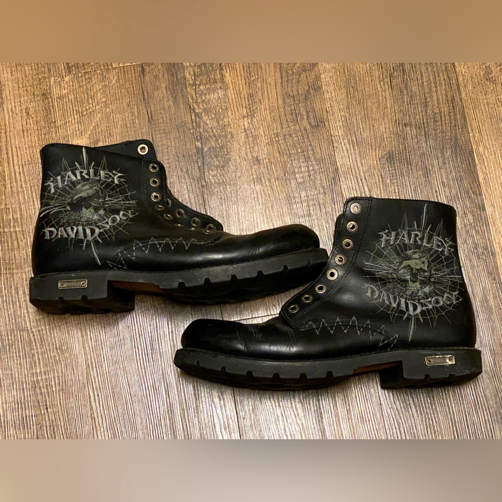 Harley Davidson Men’s Motorcycle Boots Size 11.5 - Affliction Style